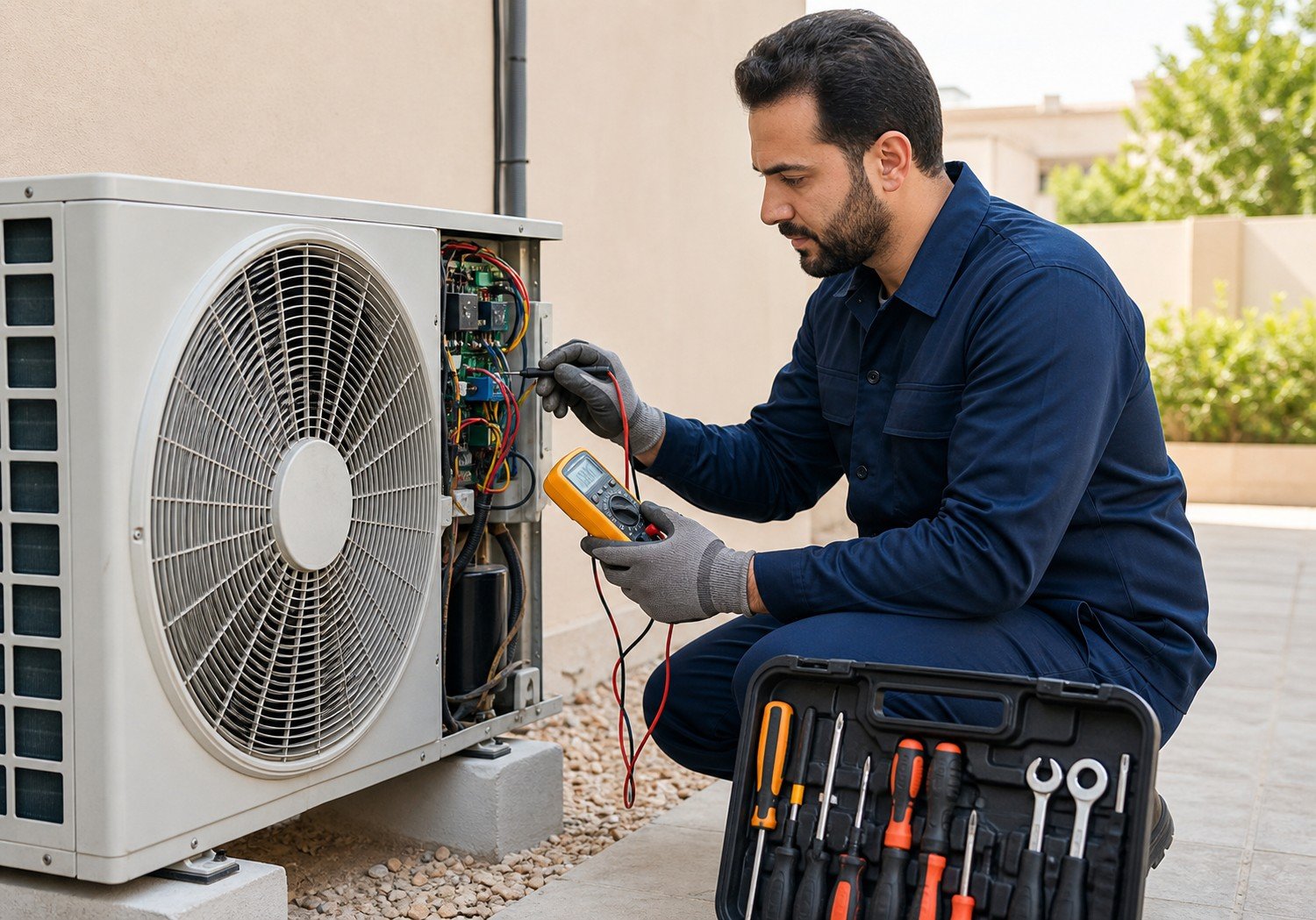تشخيص وإصلاح أعطال كمبروسر وكهرباء التكييف - Easy Home