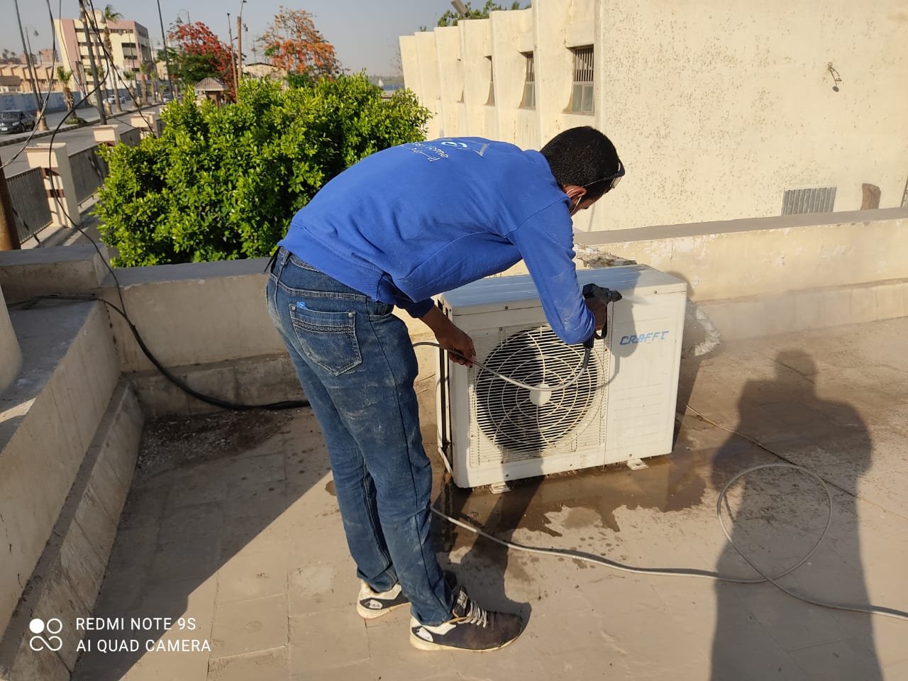 تنظيف حوض درين المكيف وتطهير مجرى الصرف
