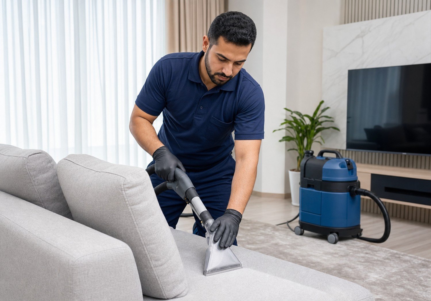 غسيل وتنظيف أطقم الكنب بأجهزة الشفط واستخلاص الرطوبة البخاري - Easy Home